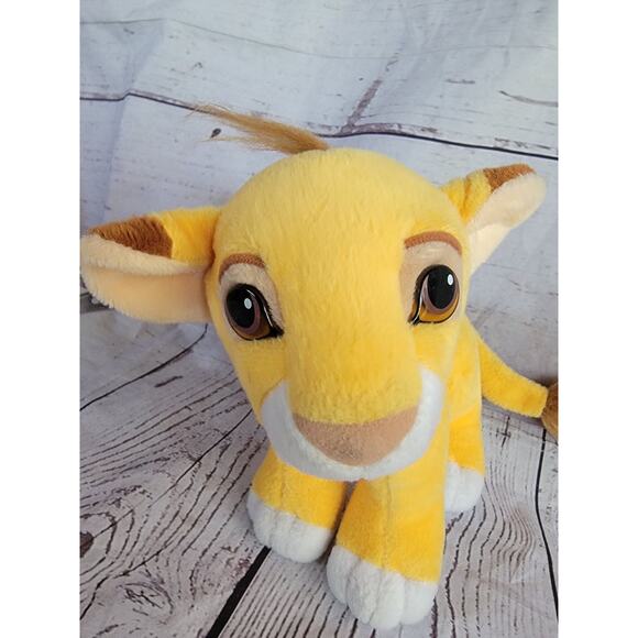 The Lion King Simba Kissing Cubs Plush 1993 Authentic Disney Magnetic replacemen - Picture 2 of 9